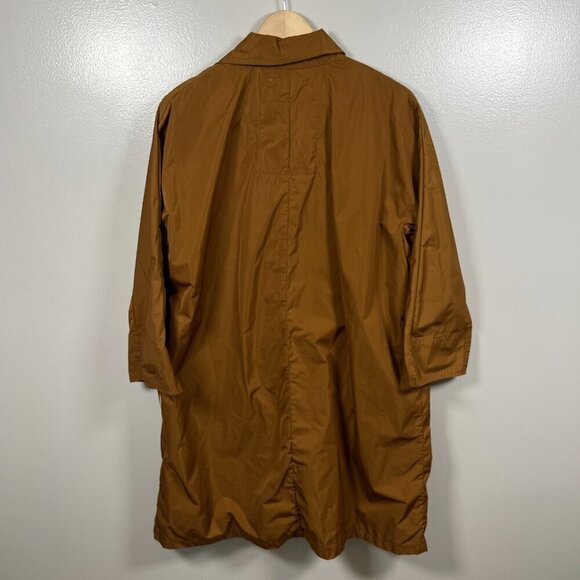 OOF WEAR Oversized Trench Coat Jacket Womens Size IT 40 US 2 Brown Minimal - Picture 2 of 12